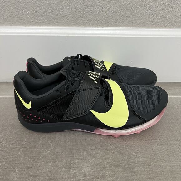 Nike Air Zoom LJ Elite Mens 8.5 Black Long Jump Track & Field Shoes CT0079-001 - Picture 1 of 9